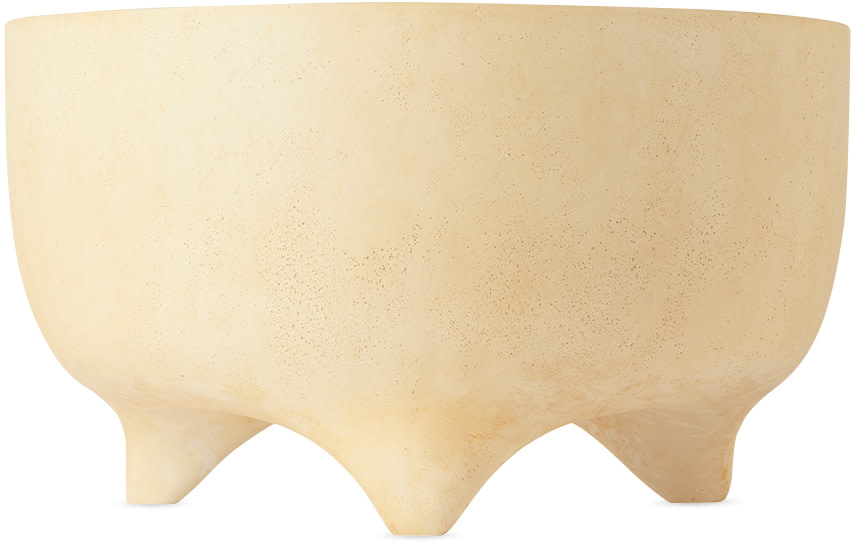 ferm LIVING - Pot de style vase bas beige - Evoke