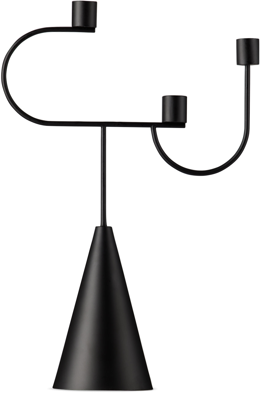 ferm LIVING - 블랙 아방 캔들 홀더