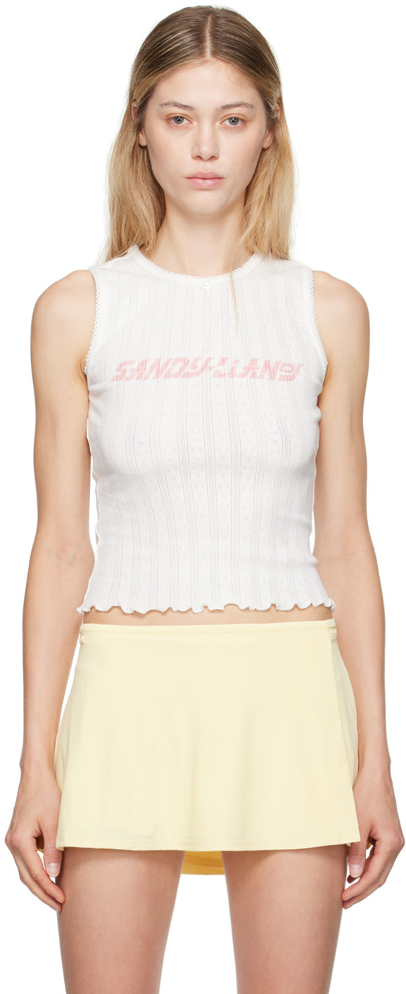 Sandy Liang - Débardeur Clipper blanc
