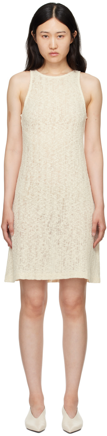 BITE - Robe midi Whisper blanc cassé