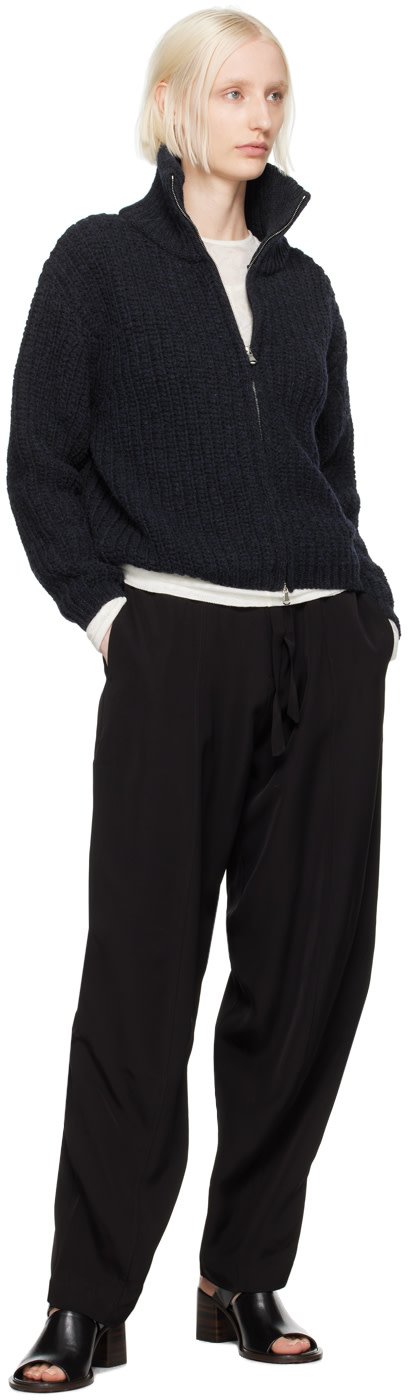 BITE - Pantalon de soirée noir à ceinture