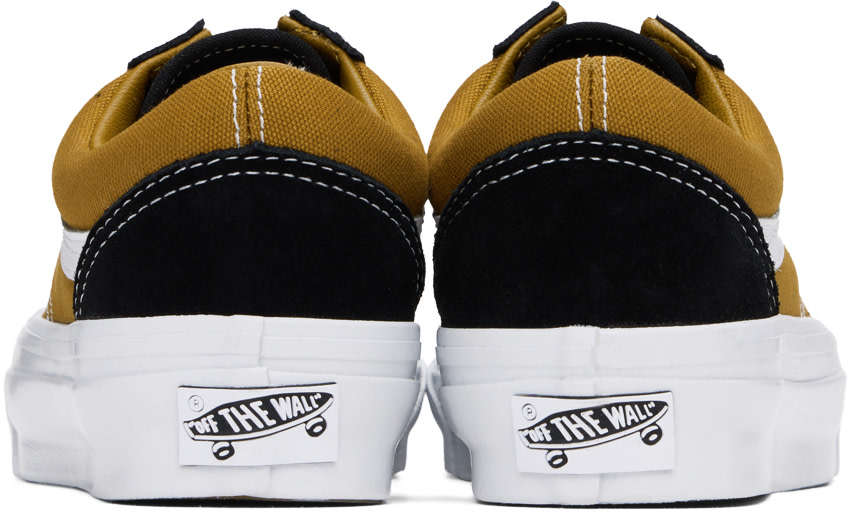 Vans - Baskets Old Skool 36 noir et brun clair