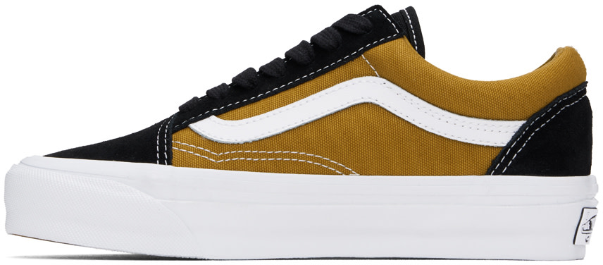 Vans - Baskets Old Skool 36 noir et brun clair
