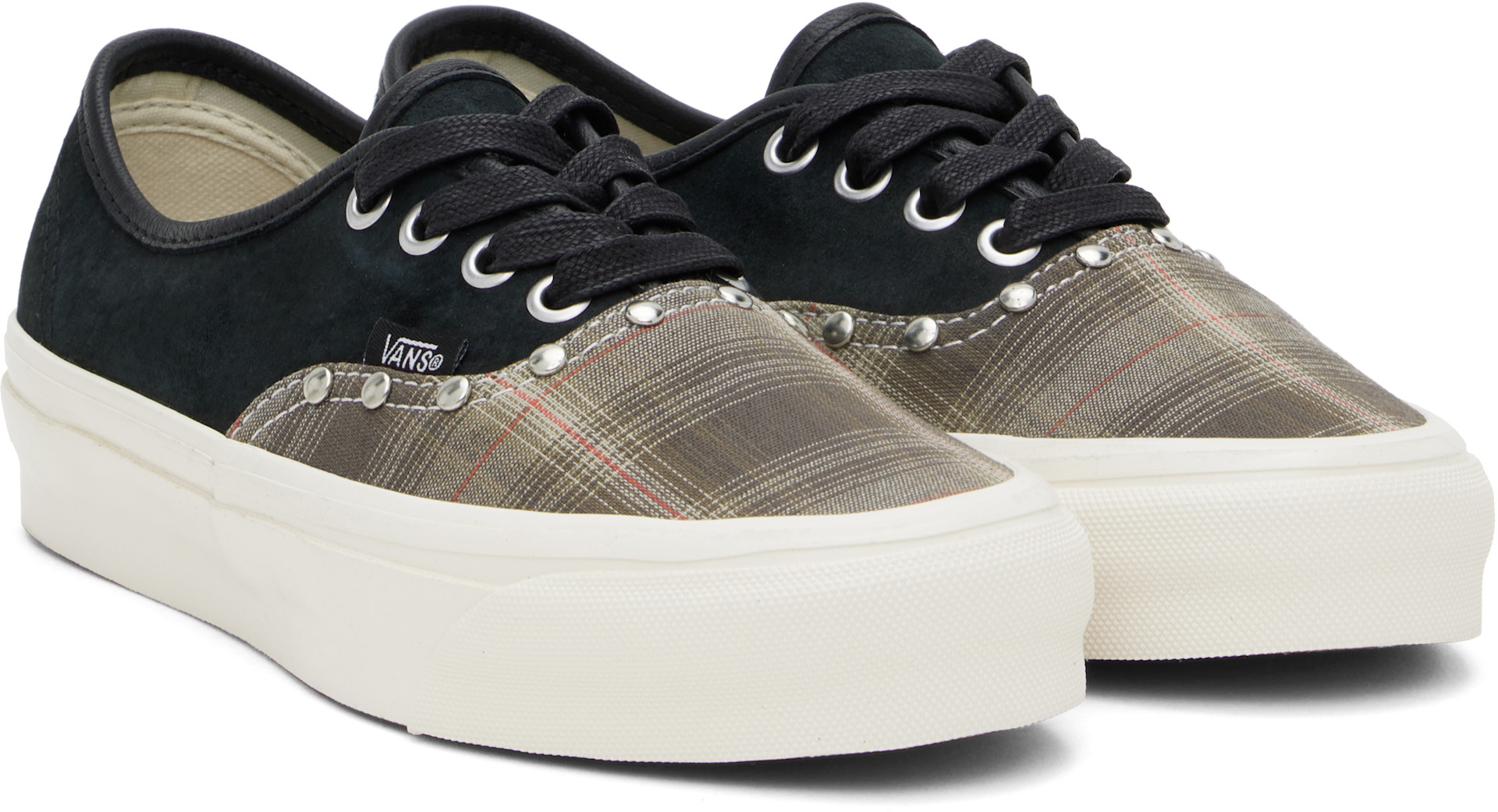 Vans: Black & Khaki Premium Authentic 44 Sneakers | SSENSE