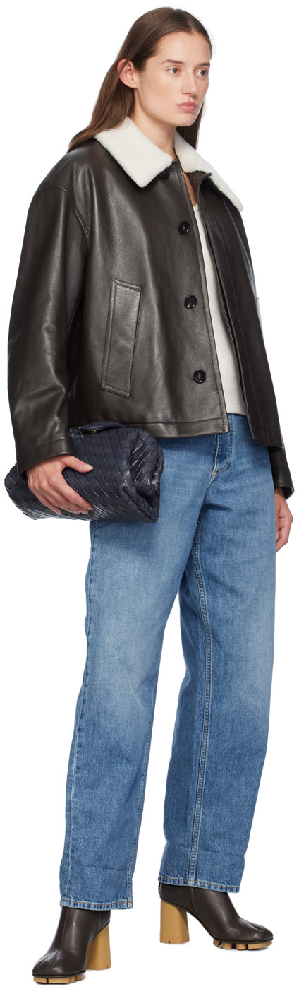 Bottega Veneta: Navy Teen Lauren 1980 Chain Clutch | SSENSE