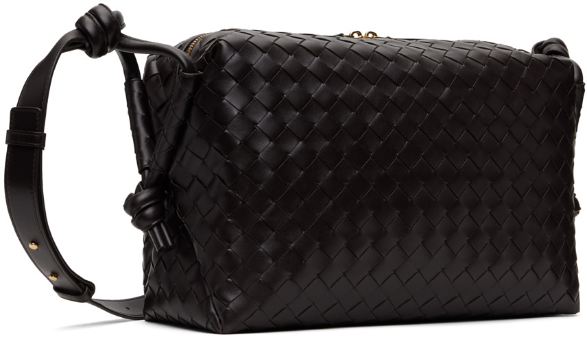 Bottega Veneta: Brown Medium Loop Weekender Duffle Bag | SSENSE