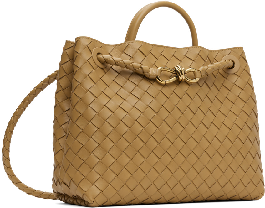 専用です　BOTTEGA VENETA 2WAYレザー ポイントミディアム Bottega Veneta: Tan Medium Andiamo Bag | SSENSE