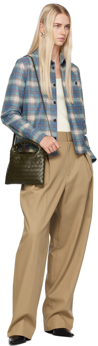 Bottega Veneta: カーキ ミニ Hop バッグ | SSENSE 日本