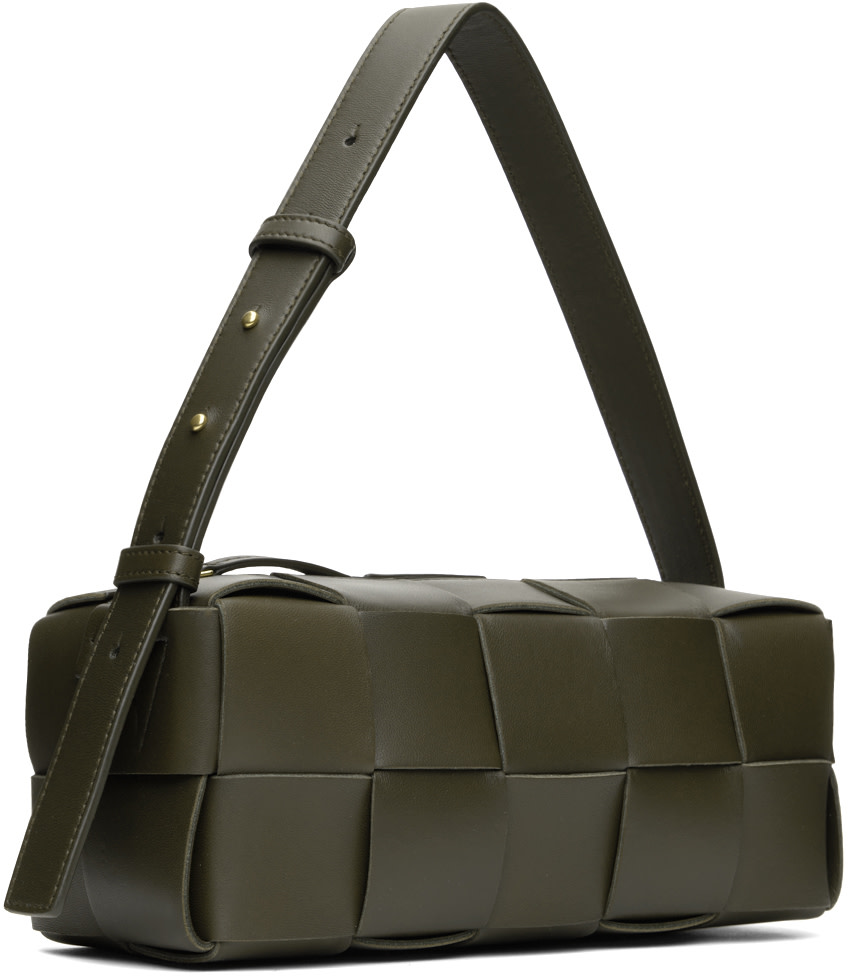 Bottega Veneta: Khaki Small Brick Cassette Bag | SSENSE