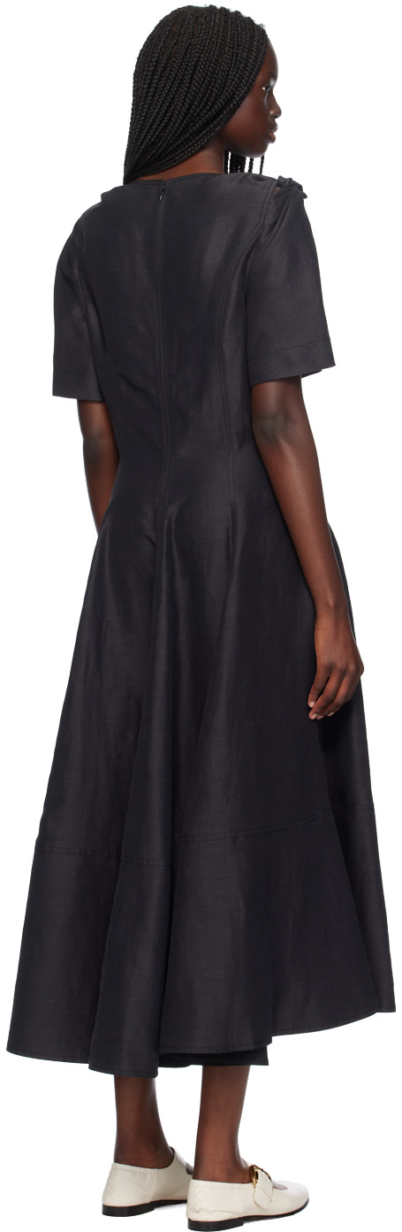 Bottega Veneta - Robe midi décontractée noire