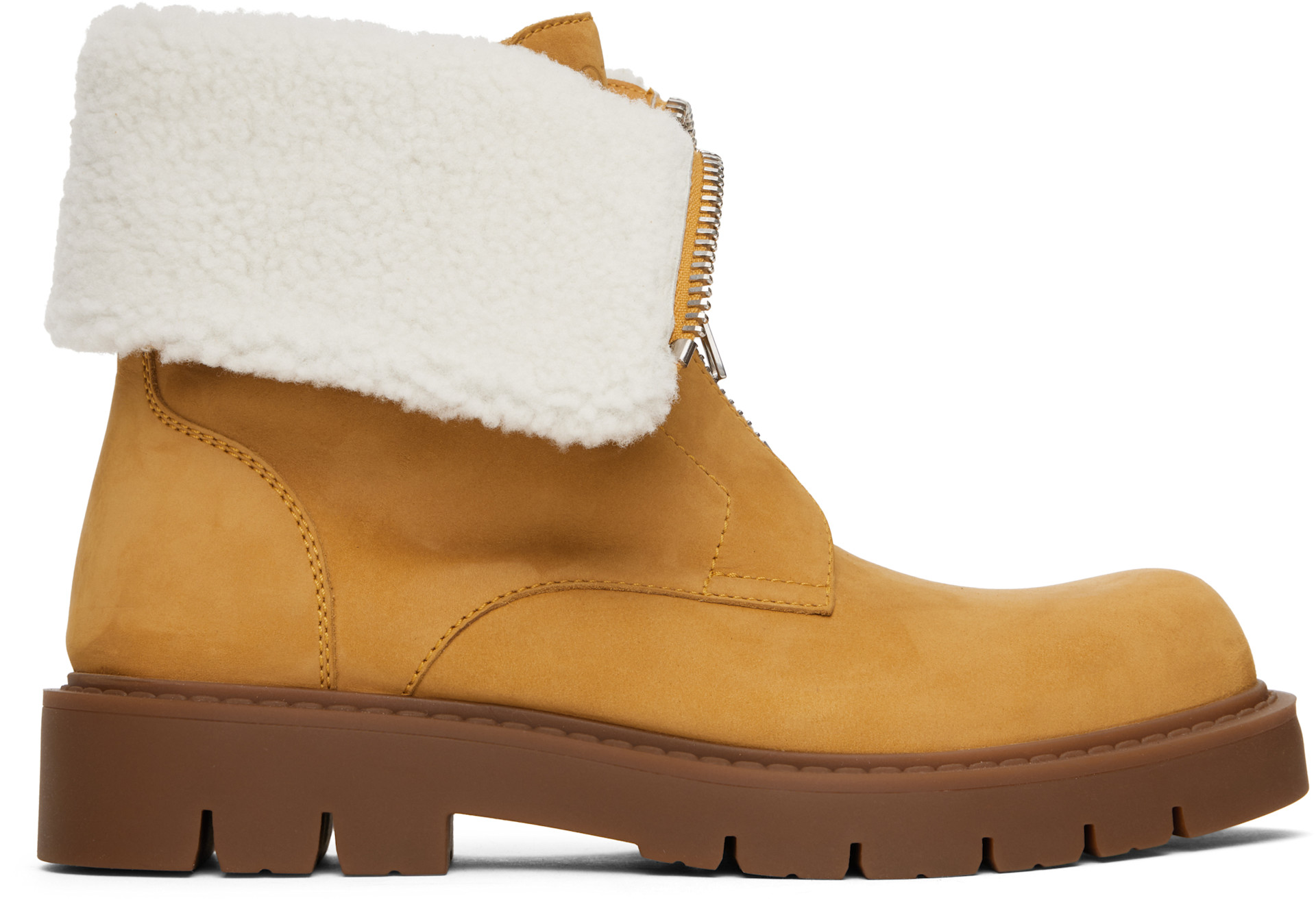Bottega Veneta - Bottines Haddock beiges