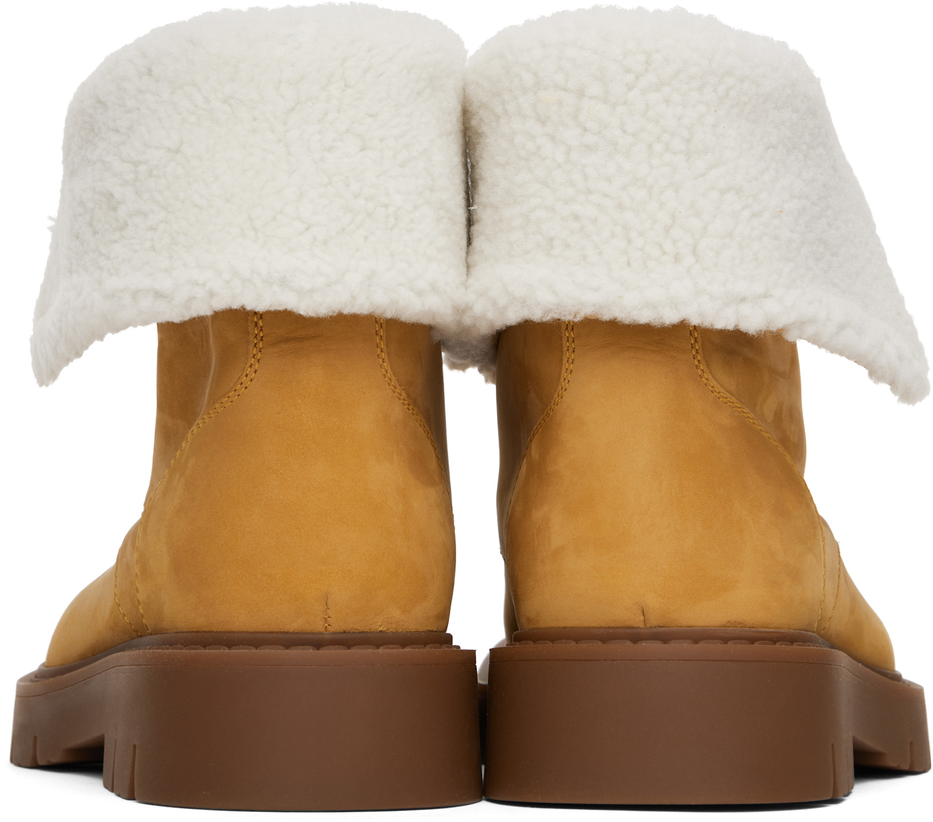Bottega Veneta - Bottines Haddock beiges