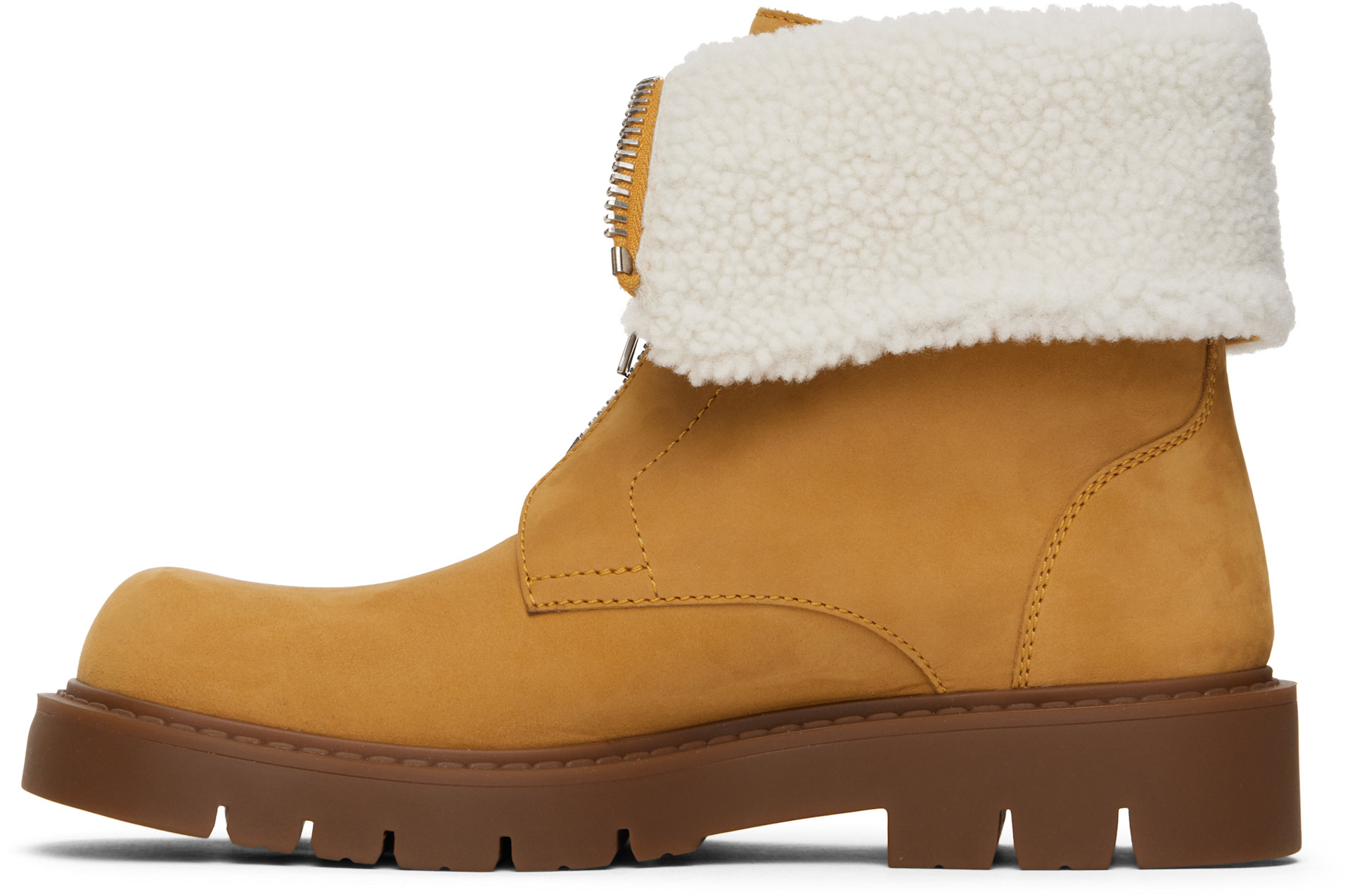 Bottega Veneta - Bottines Haddock beiges