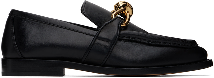 Bottega Veneta: ブラック Astaire ローファー | SSENSE 日本