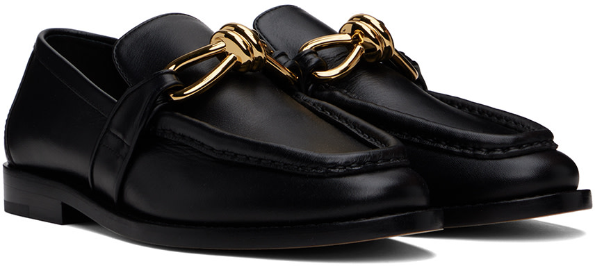 Bottega Veneta: Black Astaire Loafers | SSENSE