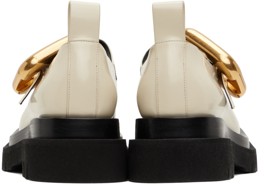 Bottega Veneta: Off-White Lug Mary-Jane Loafers | SSENSE