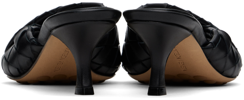 Bottega Veneta: Black Blink Mules | SSENSE