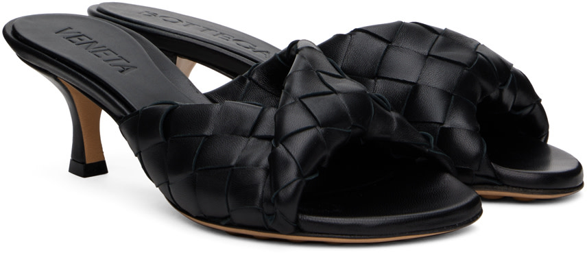 Bottega Veneta: Black Blink Mules | SSENSE