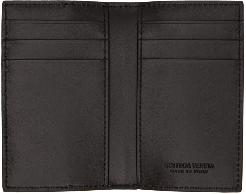 【oa】BOTTEGA VENETA ケース （ブラウン） Bottega Veneta: Brown & Tan Cassette Flap Card Case Wallet | SSENSE