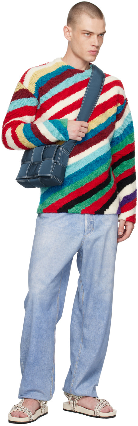 Bottega Veneta: ネイビー テック スモール Cassette パデッド バッグ