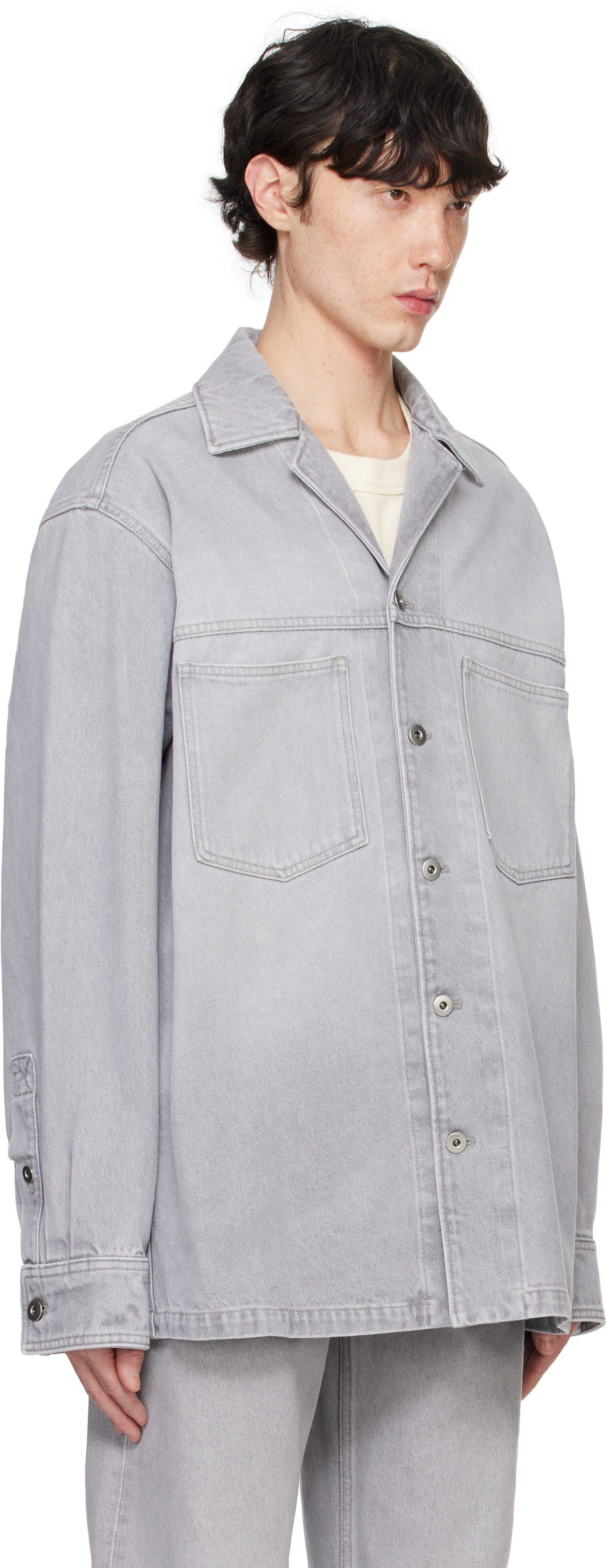 シャツ+ブラウス(長袖+七分) BOTTEGA VENETA Bleached Denim Shirt BOTTEGA VENETA - BOTTEGA VENETA Bleached Denim Shirtの通販 by