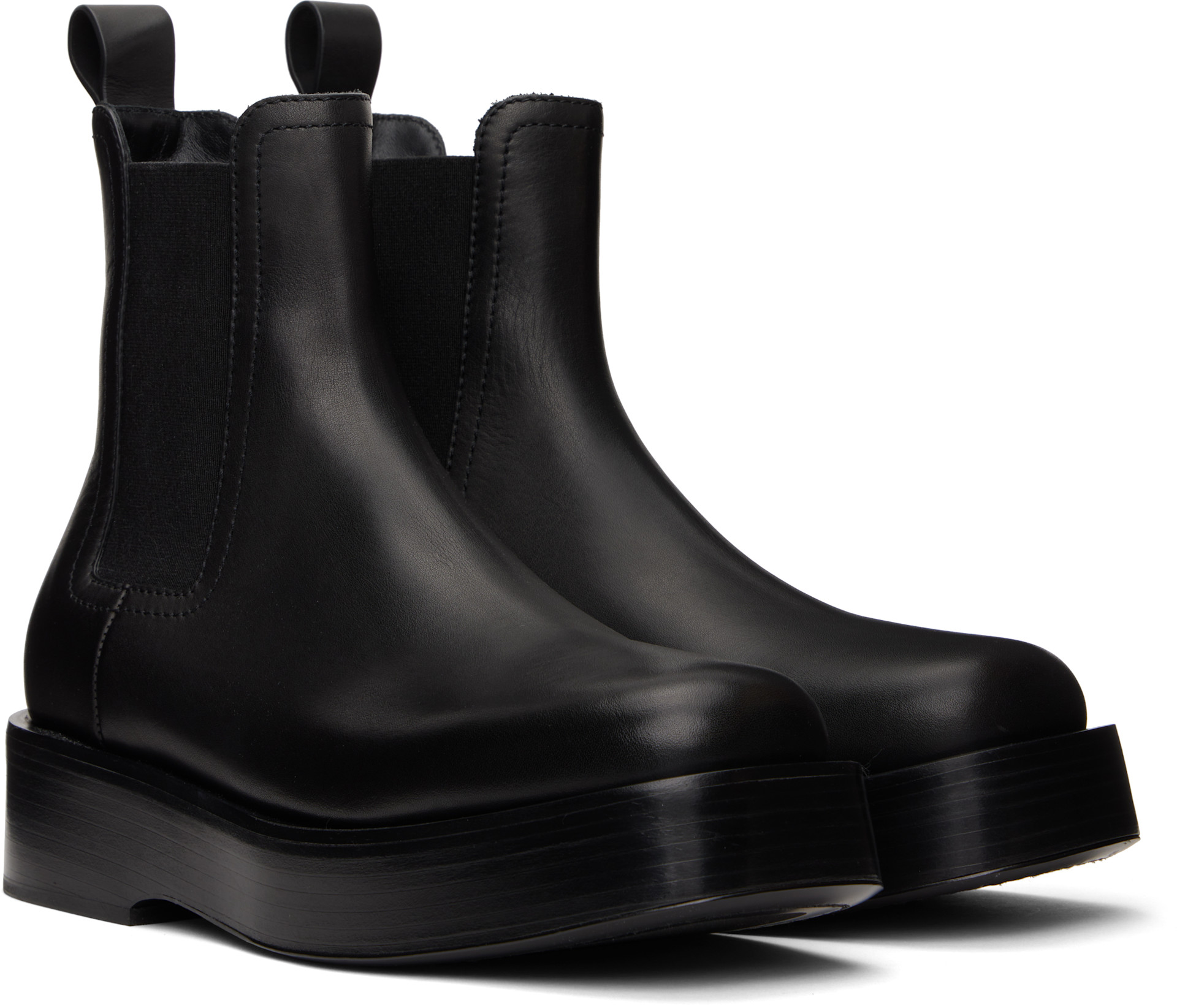 Bottega Veneta: Black Torino Chelsea Boots | SSENSE