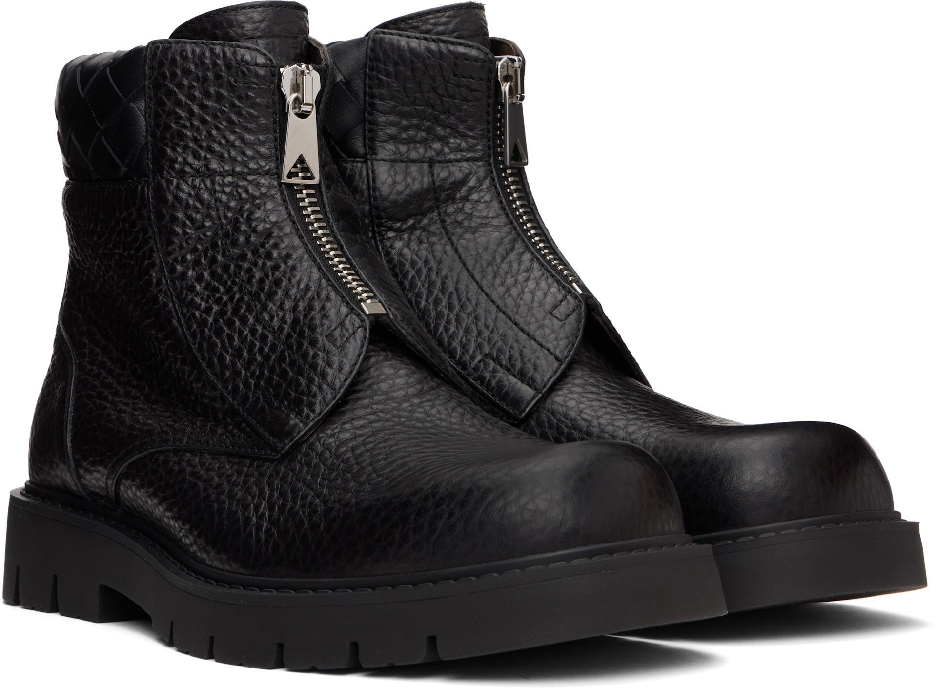 Bottega Veneta - Bottines Haddock noires