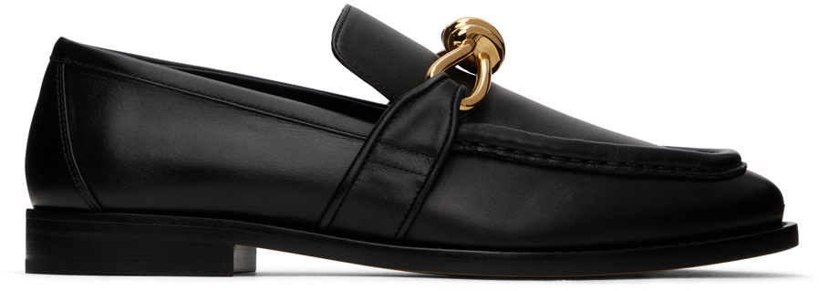 Bottega Veneta: ブラック Astaire ローファー | SSENSE 日本