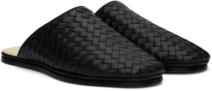 Bottega Veneta サンダル ブラック42 Bottega Veneta: Black Sunday Slippers | SSENSE