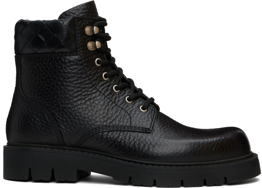 Bottega Veneta ブラック Haddock アンクルブーツ Bottega Veneta: Black Haddock Boots | SSENSE