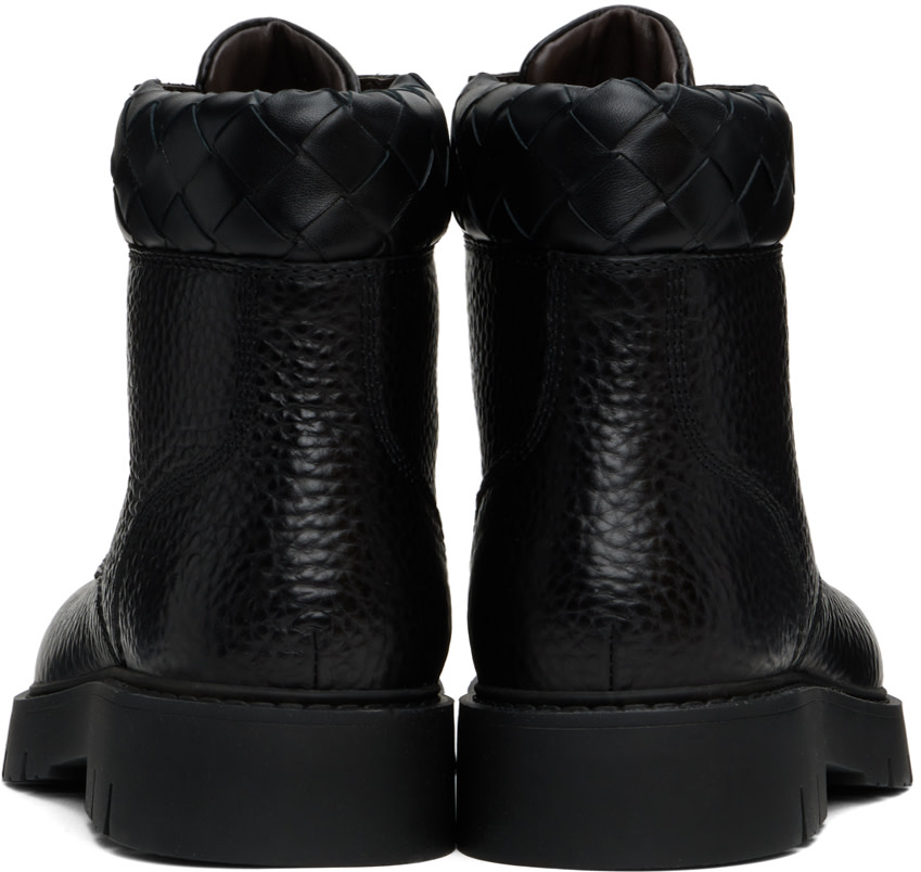 Bottega Veneta ブラック Haddock アンクルブーツ Bottega Veneta: Black Haddock Boots | SSENSE