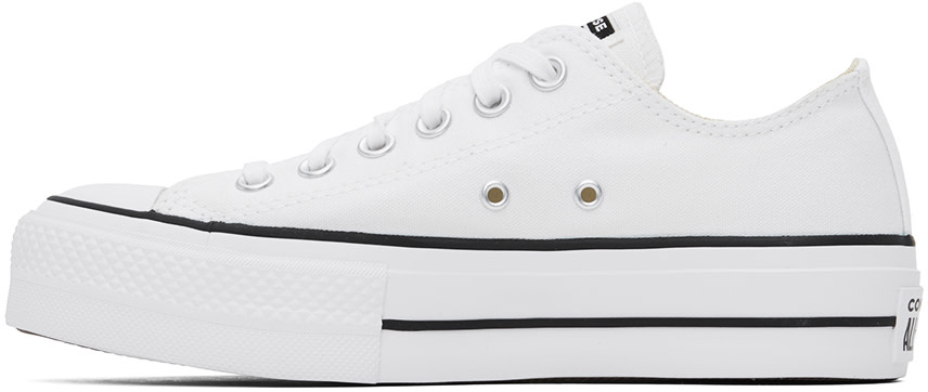 Converse - Baskets basses Chuck Taylor All Star blanches à plateforme