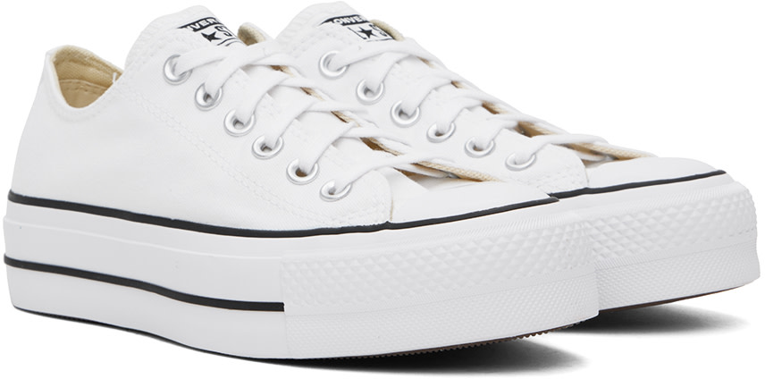 Converse - Baskets basses Chuck Taylor All Star blanches à plateforme