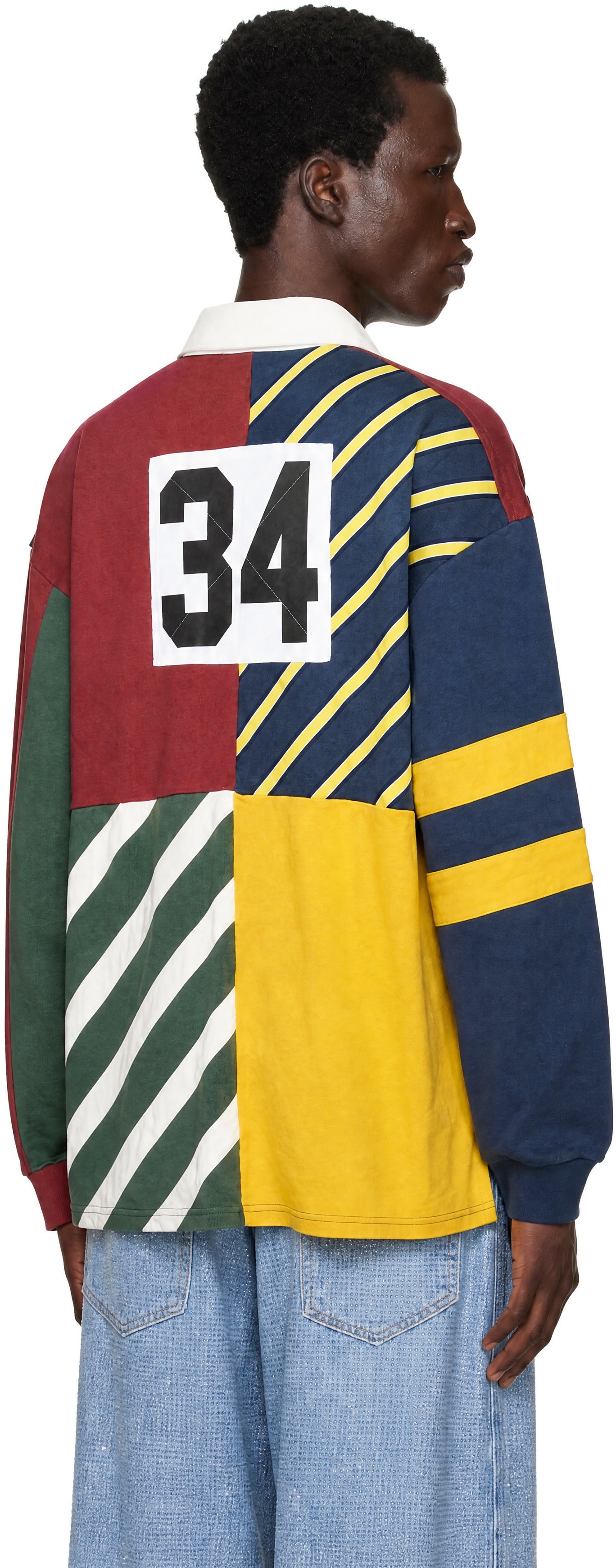 AMBUSH - Multicolor Patchwork Rugby Polo