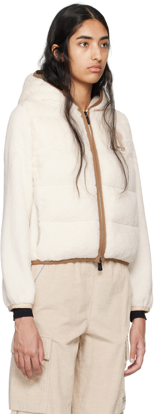 Moncler Grenoble - Off-White Logo Patch Down Jacket