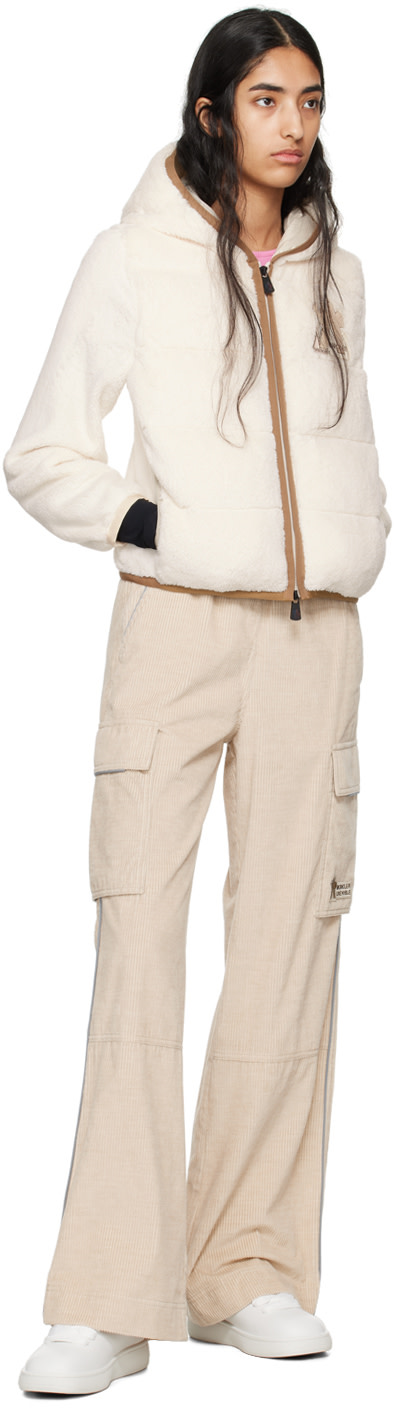 Moncler Grenoble - Off-White Logo Patch Down Jacket