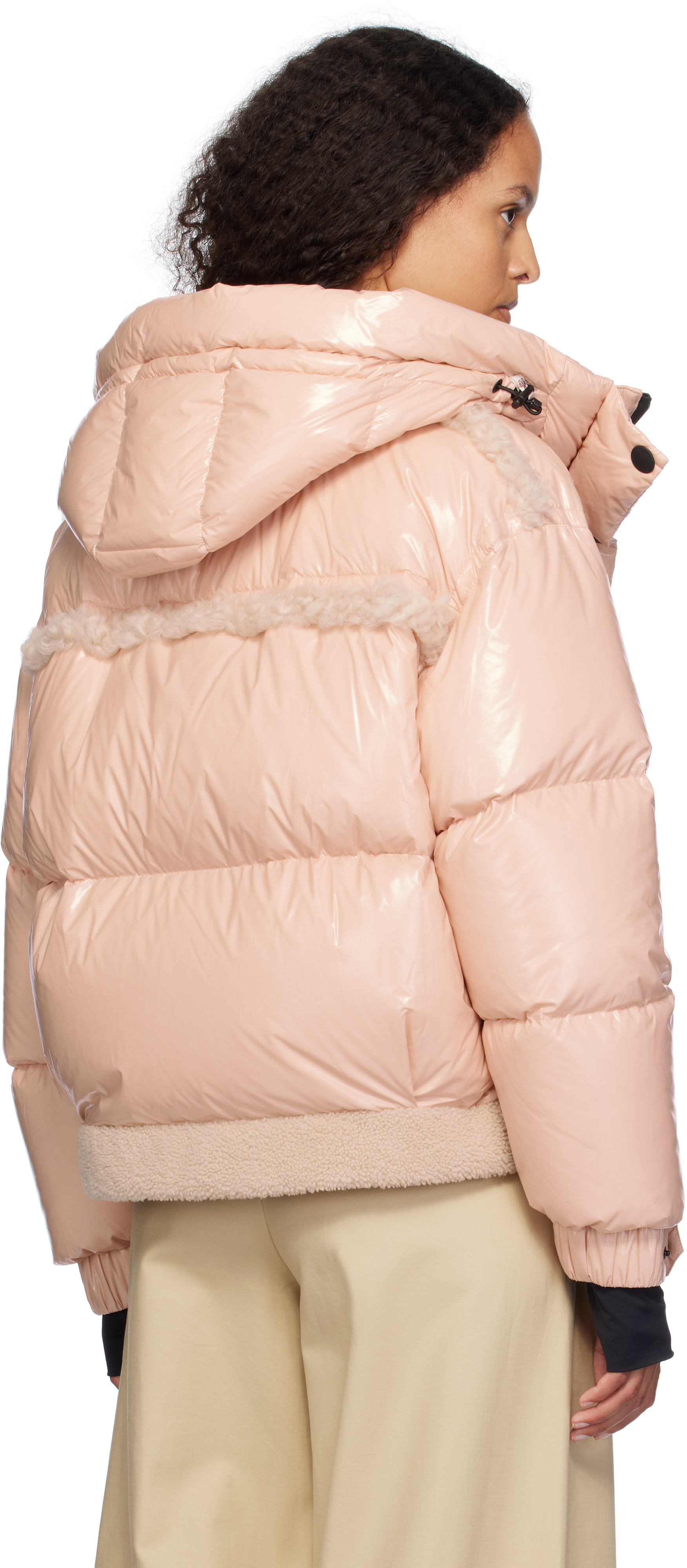 Moncler Grenoble: Pink CP Eibsee Down Jacket | SSENSE