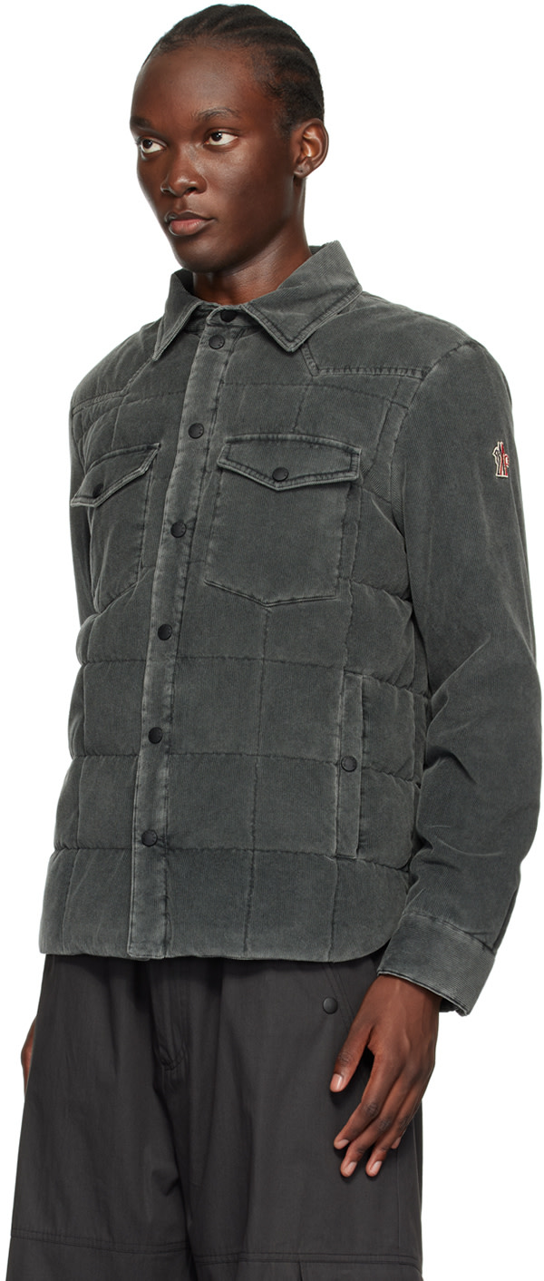Moncler Grenoble: Gray Gelt Down Jacket | SSENSE