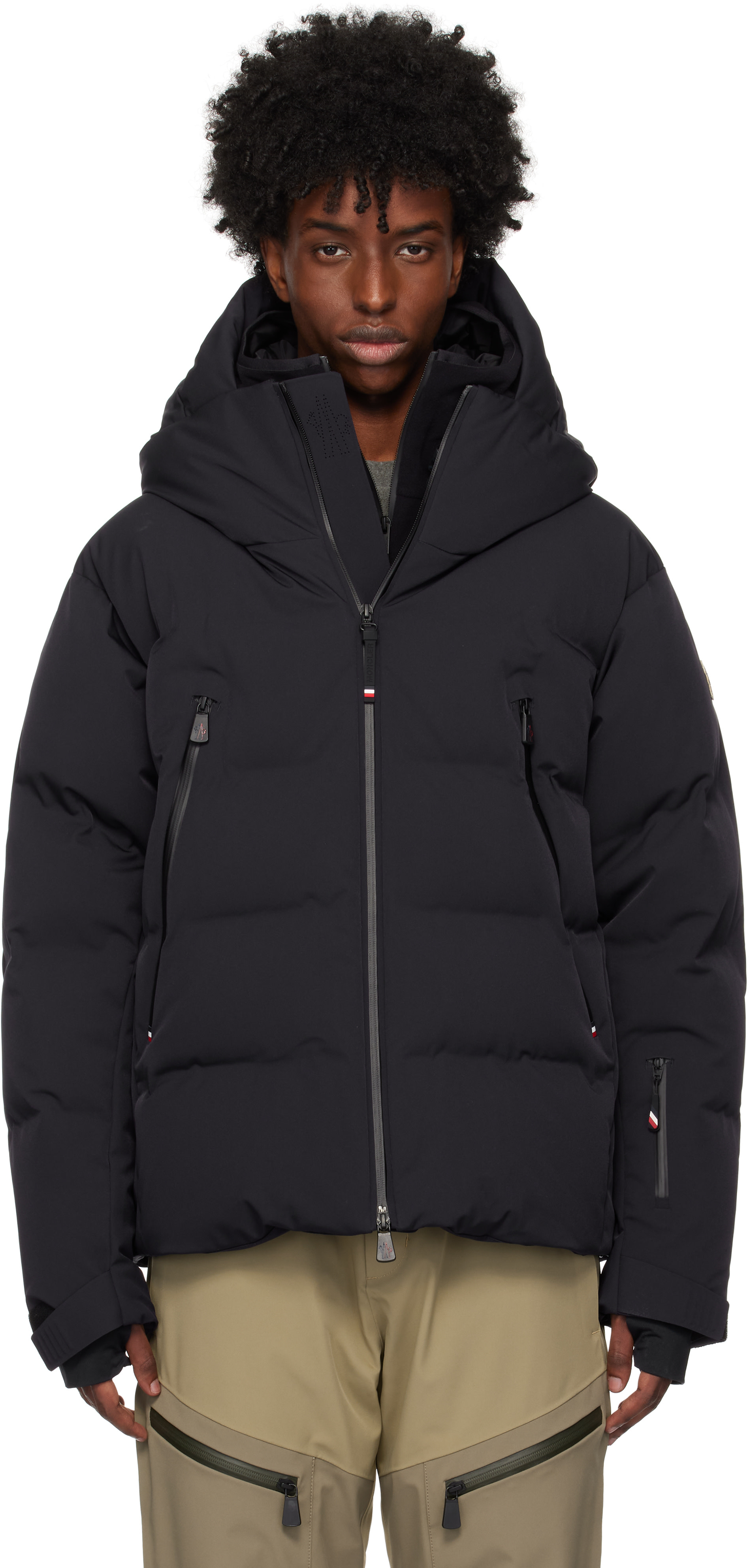 Moncler Grenoble: Navy Fellberg Down Jacket | SSENSE