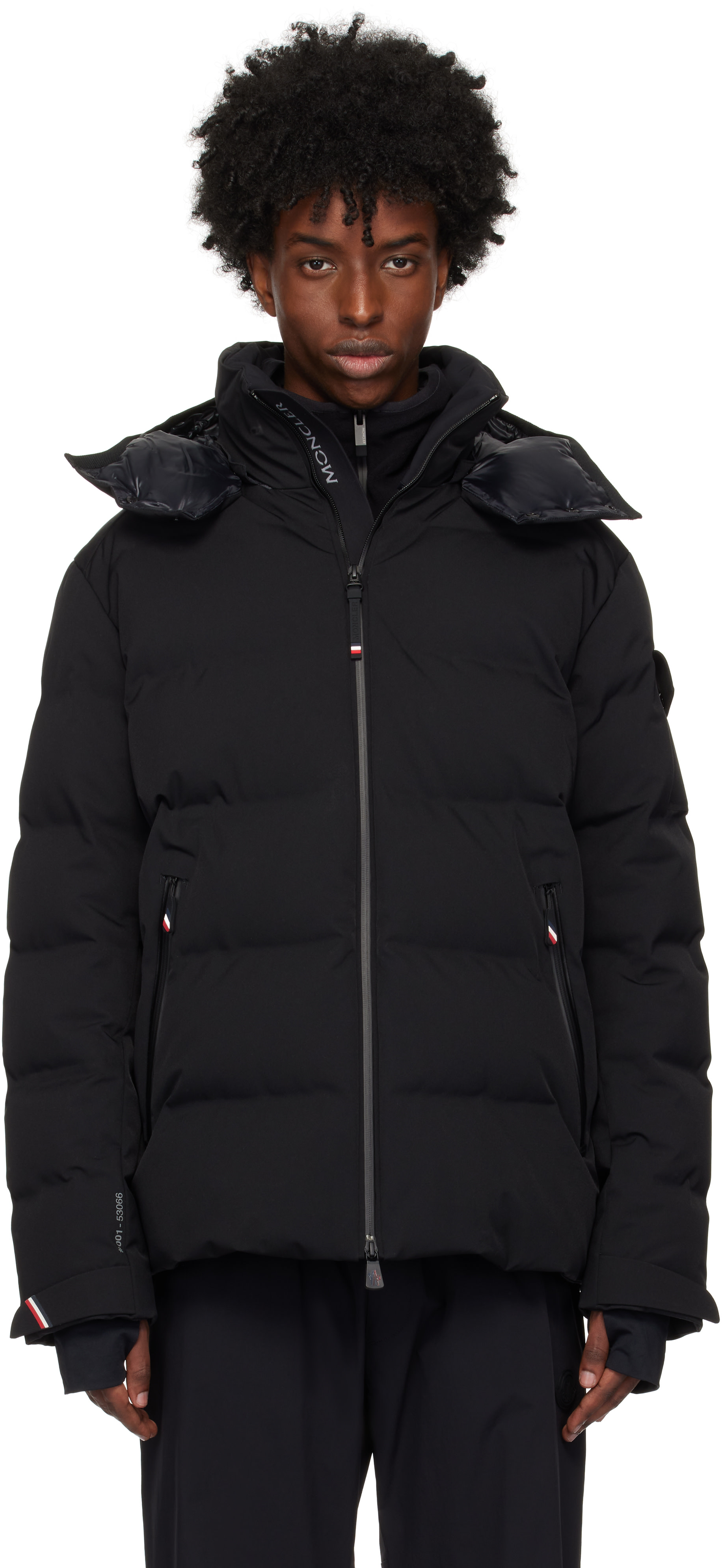 Moncler Grenoble: Black Montgetech Short Down Jacket | SSENSE
