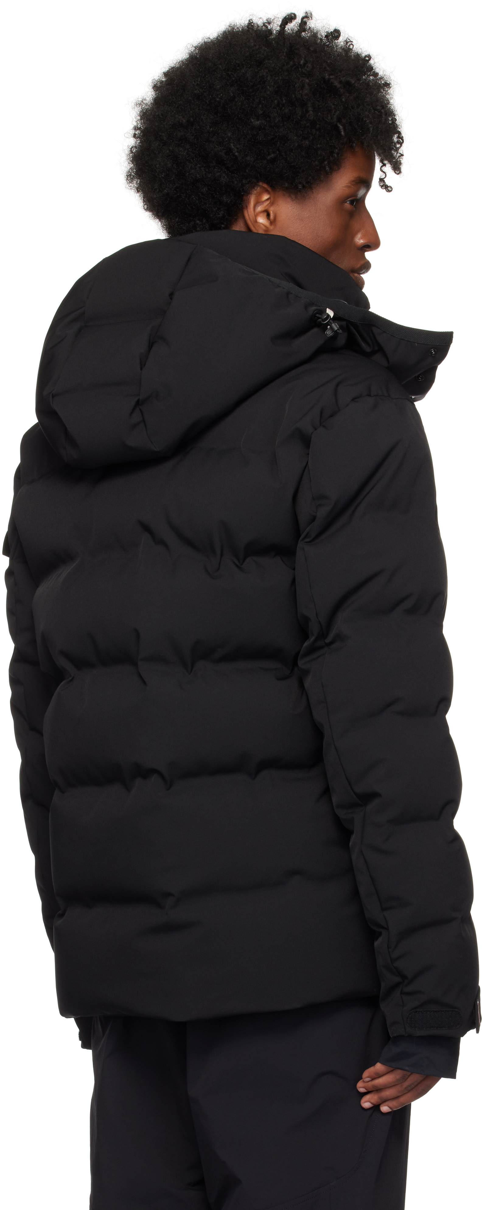 Moncler Grenoble: Black Montgetech Short Down Jacket | SSENSE