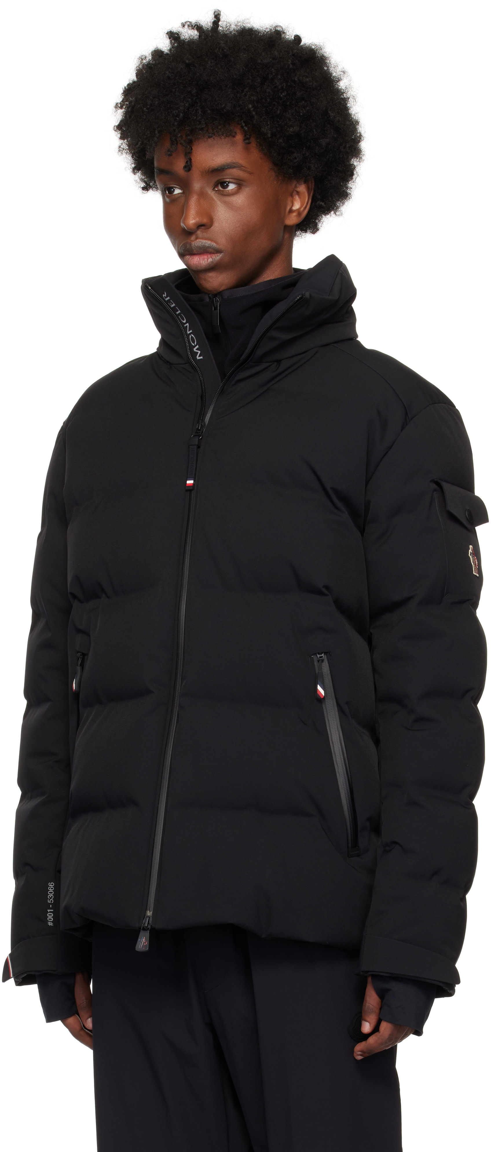 Moncler Grenoble: Black Montgetech Short Down Jacket | SSENSE