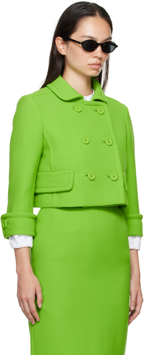 Miu Miu - Blouson vert à double boutonnage