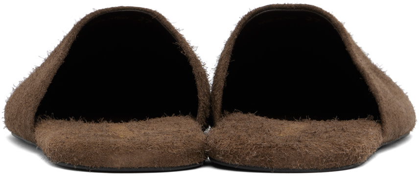 Miu Miu - Chaussons bruns à logos