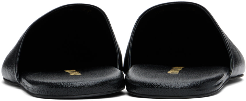 Miu Miu - Chaussons noirs en cuir