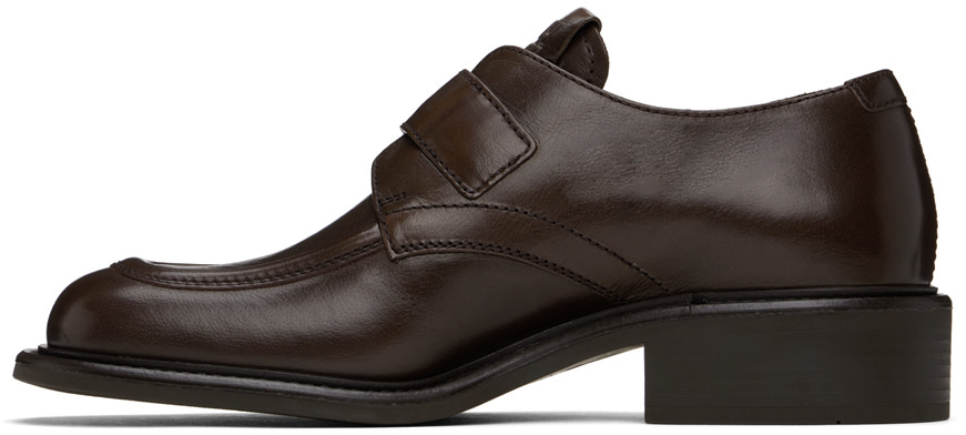 Miu Miu - Brogues brunes en cuir