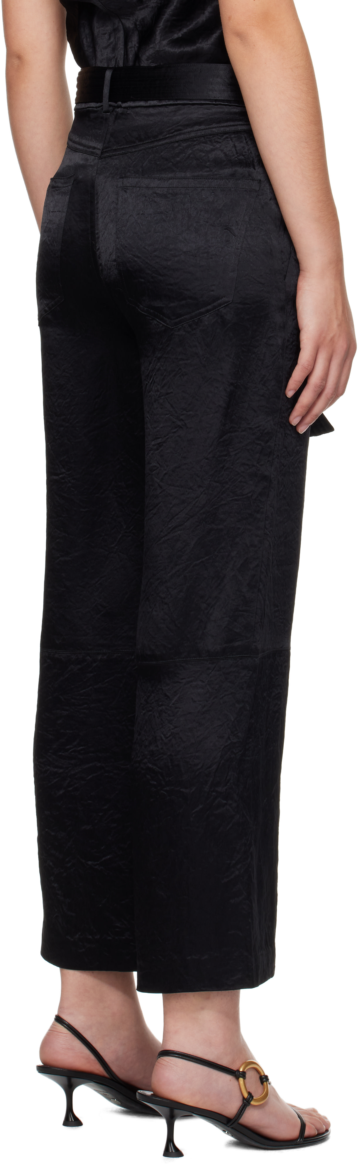 Nanushka - Pantalon Husna noir
