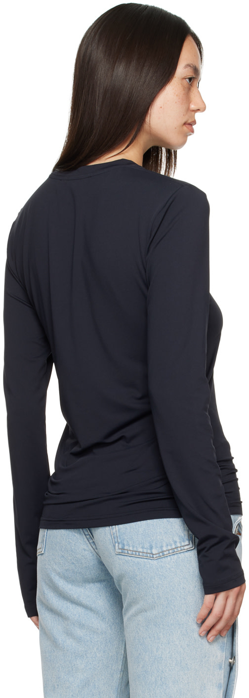 Y/Project: Black Logo Patch Long Sleeve T-Shirt | SSENSE China