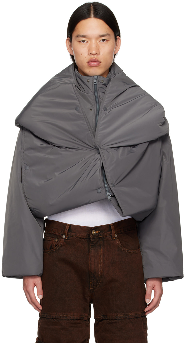 Y/Project - Gray Snap Off Jacket