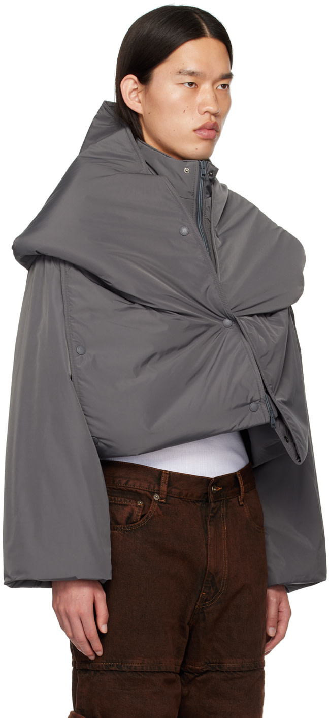 Y/Project - Gray Snap Off Jacket